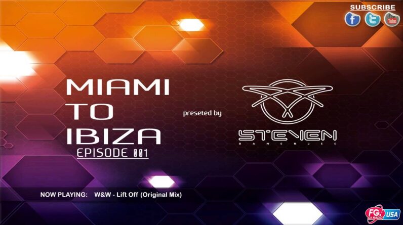 Lesley Lyon hosting DJ Steven Banerjee's show 'Miami To Ibiza', DJ intro and DJ drops.